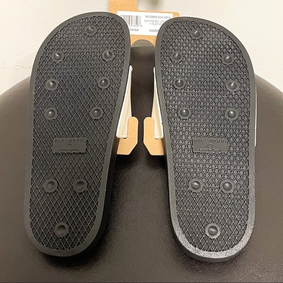 Rae Dunn Black Ivory Be Kind Slides NWT 8 *minor discoloration* - Picture 7 of 10
